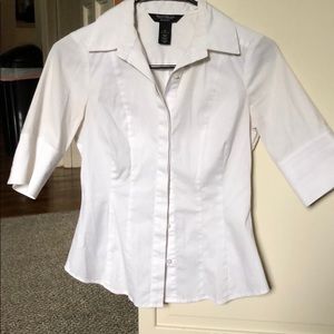 Button down blouse shirt sleeve